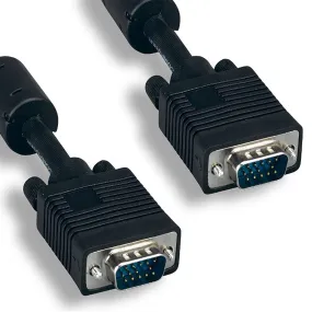 SVGA Cable, VGA Cable, Video Cable, Monitor Cable w/Ferrrite Core M/M
