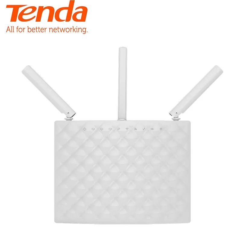 Tenda AC15 Dual-band Gigabit AC1900M Wirless Router,USB3.0,1 WAN port 3 LAN port Remote Control APP English/European Firmware