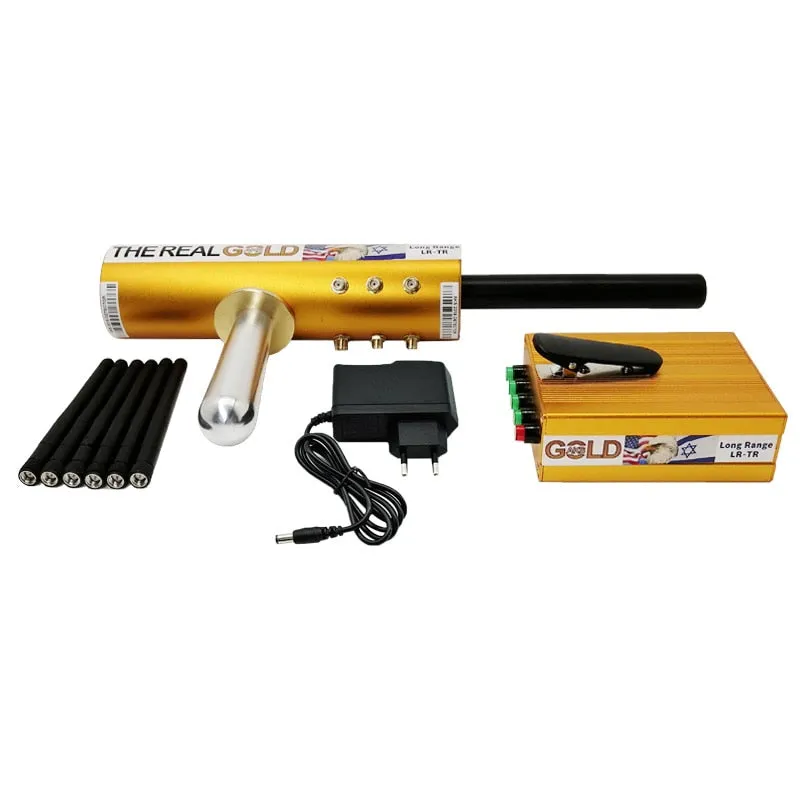 The real gold Underground 3D AKS Gold Detectors with 6 pieces Signal booster Long Range Diamond Gold Silver Copper Detector