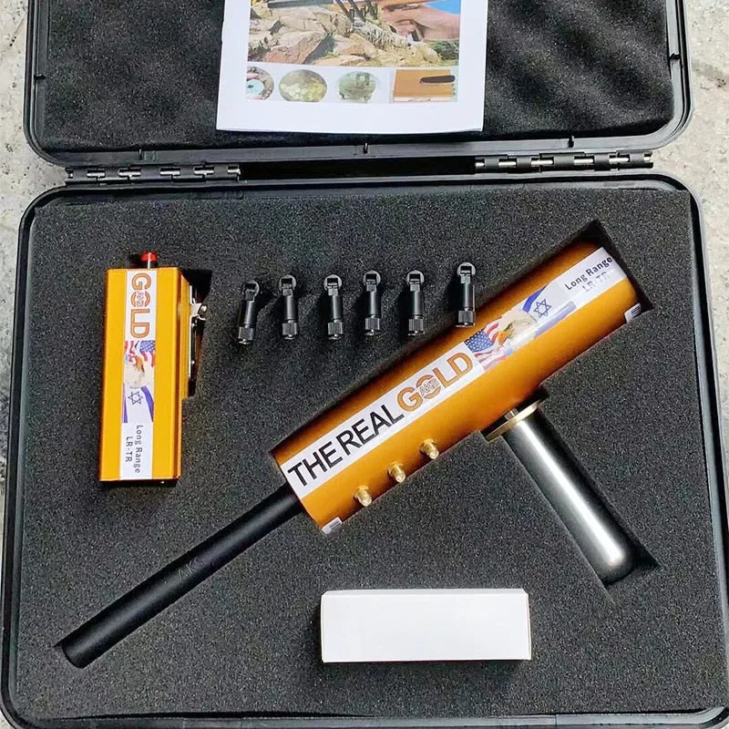 The real gold Underground 3D AKS Gold Detectors with 6 pieces Signal booster Long Range Diamond Gold Silver Copper Detector