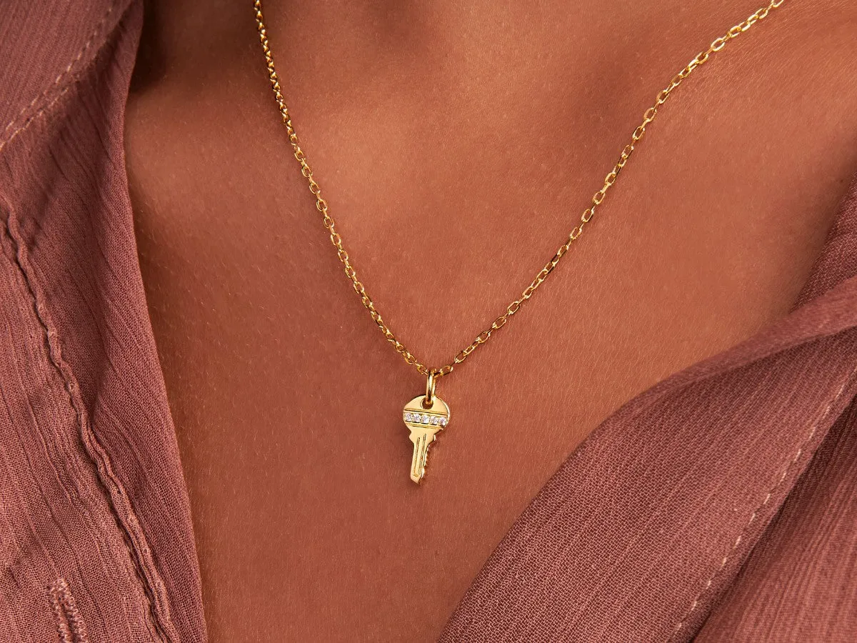 Tiny Key Necklace