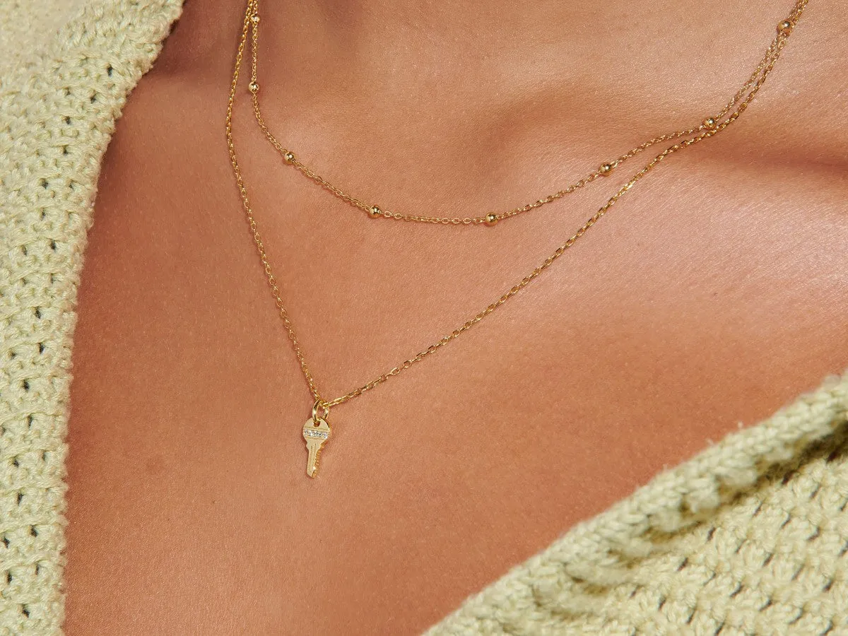 Tiny Key Necklace