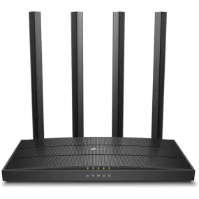 TP-Link AC1200 Wireless Dual Band Wi-Fi Router - Speed Up to 867 Mbps/5 GHz   300 Mbps/2.4 GHz, 4 1 Gigabit Ports, Dual-Core CPU, Parental Control, Easy setup (Archer C6)