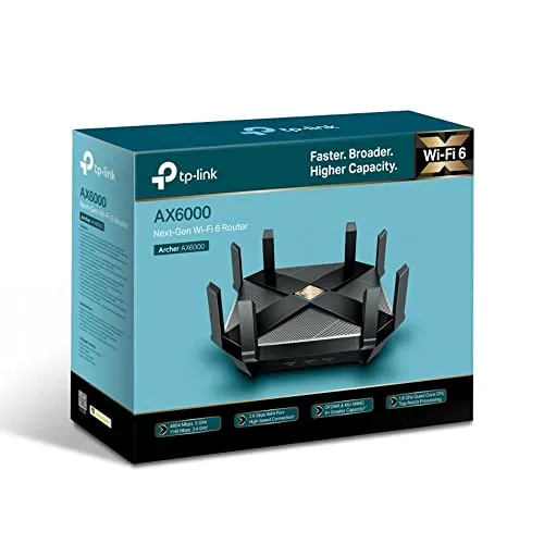 TP-Link AX1800 WiFi 6 Router V4 (Archer AX21) – Dual Band Wireless Internet Router, Gigabit Router, Easy Mesh, Works with Alexa - A Certified for Humans Device