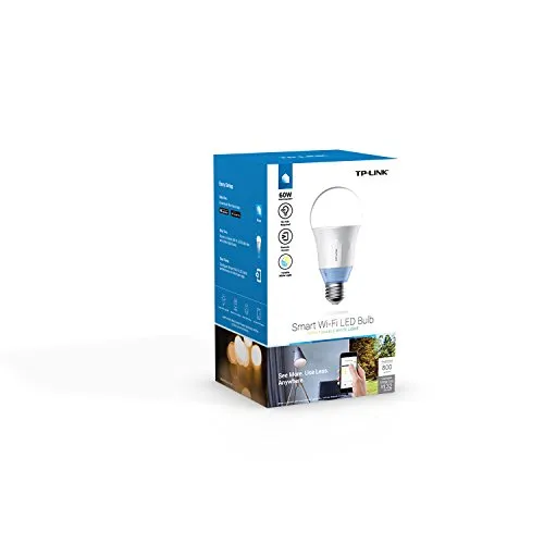 TP-Link Smart LED Light Bulb, Wi-Fi, Dimmable, A19, Tunable White, 60W Equivalent, Works with Amazon Alexa, 1-Pack (LB120)