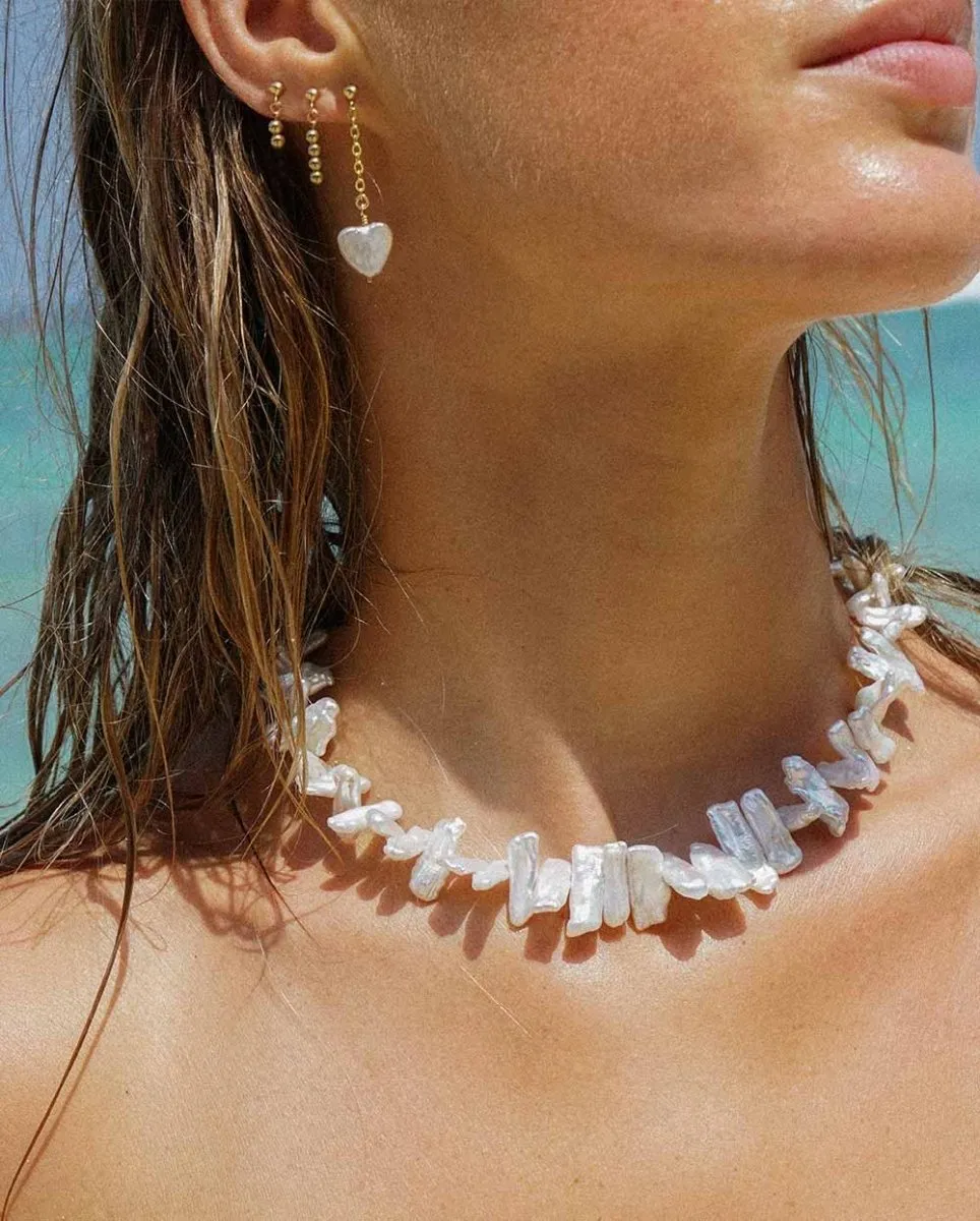Uluwatu Biwa Pearl Necklace