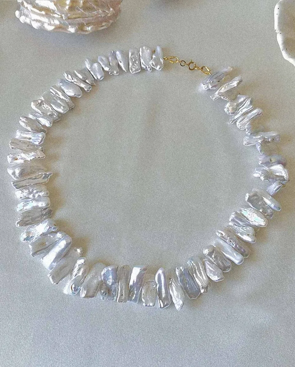 Uluwatu Biwa Pearl Necklace