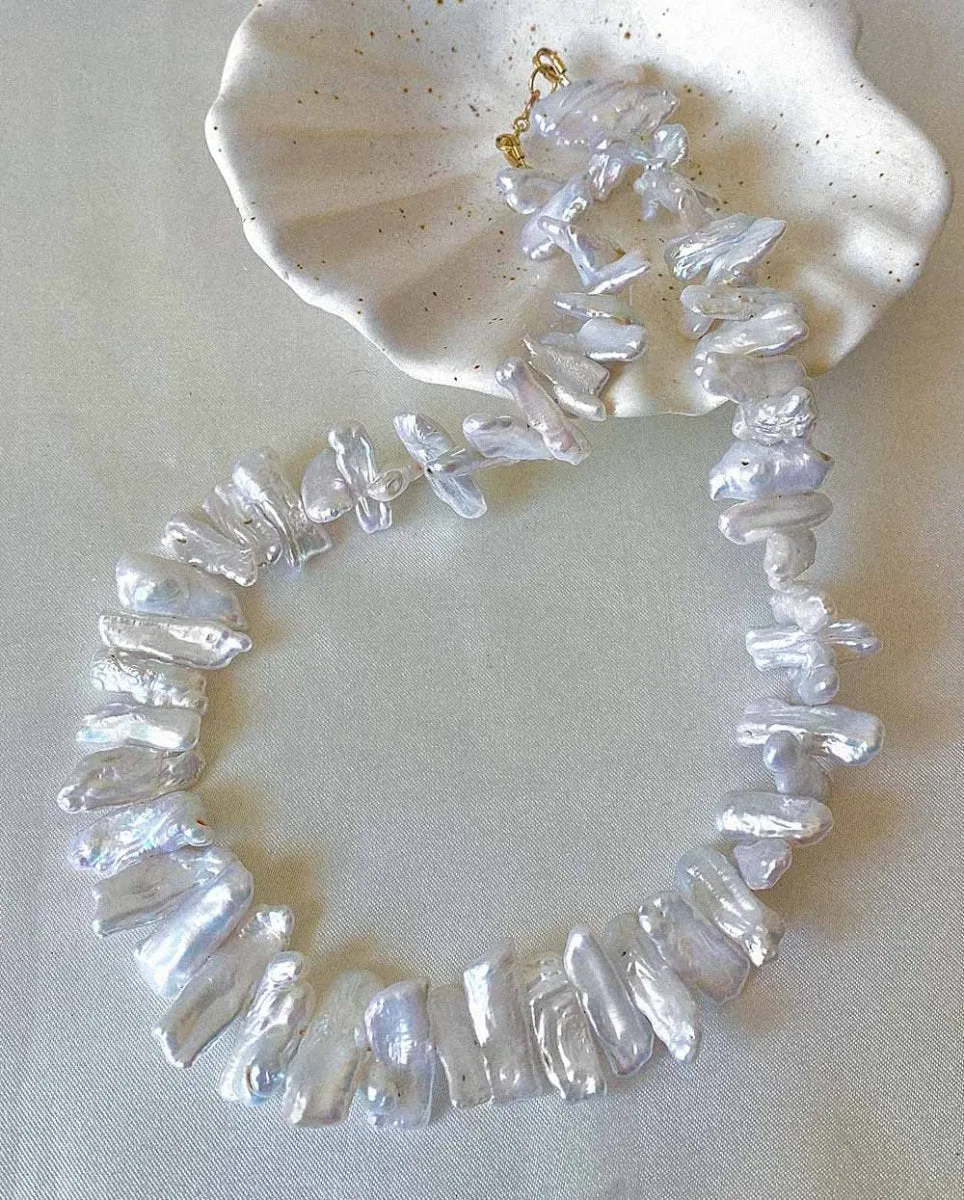 Uluwatu Biwa Pearl Necklace