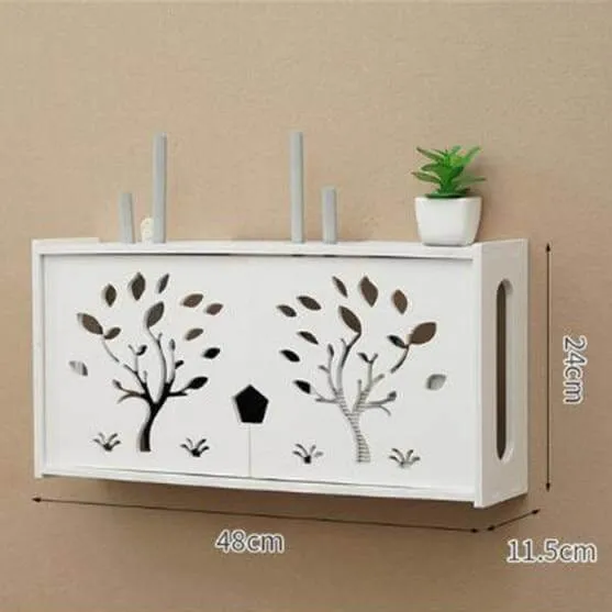 Wall-Mounted Cozy Home Wifi Router Storage Shelf