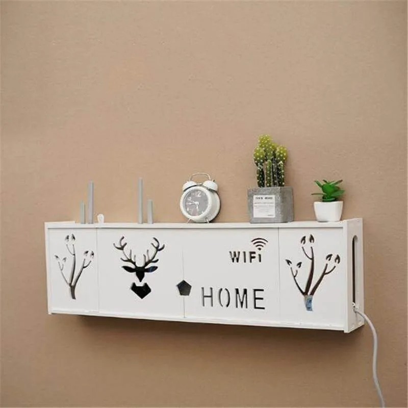 Wall-Mounted Cozy Home Wifi Router Storage Shelf