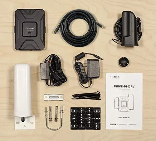 weBoost Drive 4G-X RV 470410 Cell Phone Signal Booster for Your RV or Motorhome - Verizon, AT&T, T-Mobile, Sprint - Enhance Your Cell Phone Signal up to 32x