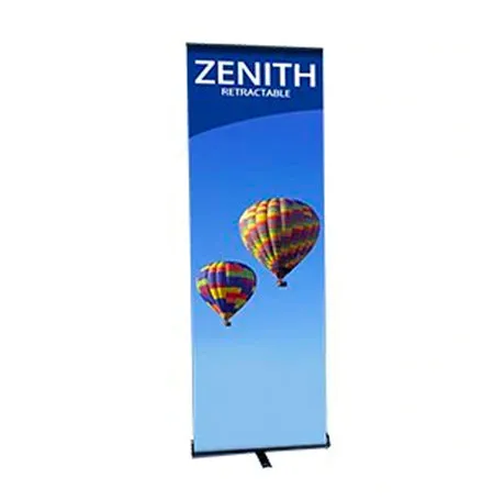 ZENITH Retractable Banner Stand | 23.5" Wide  Banner | Single Sided Adjustable Bannerstand