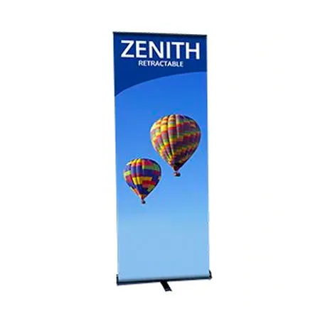 ZENITH Retractable Banner Stand | 29.5" Wide  Banner | Single Sided Adjustable Bannerstand