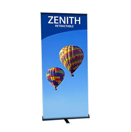 ZENITH Retractable Banner Stand | 35.5" Wide  Banner | Single Sided Adjustable Bannerstand